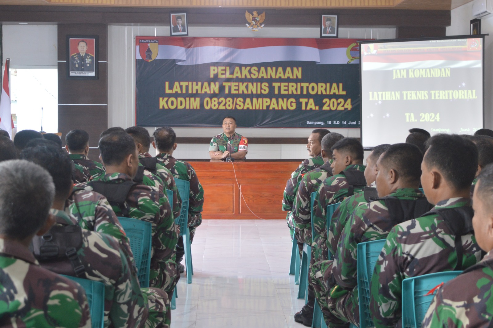 Kodim 0828/Sampang Tingkatkan Profesionalisme Prajurit Melalui Latihan Teknis Teritorial 2024