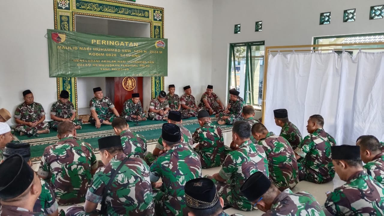 Menghidupkan Cahaya Maulid: Kodim Sampang Rayakan Peringatan Dengan Meneladani Akhlak Rasulullah