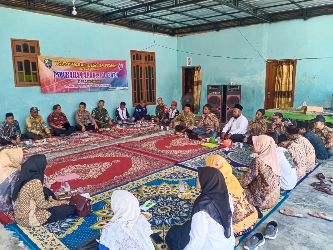 Babinsa Koramil Jrengik Bersama Forkopimcam Matangkan Rencana Pembangunan Desa Majengan