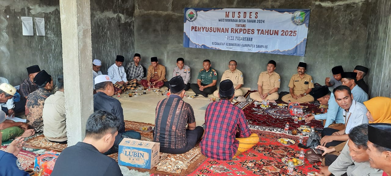 Danramil Kedungdung Bersama Forkopimcam Dorong Pembangunan dalam Musdes Desa Pasarenan