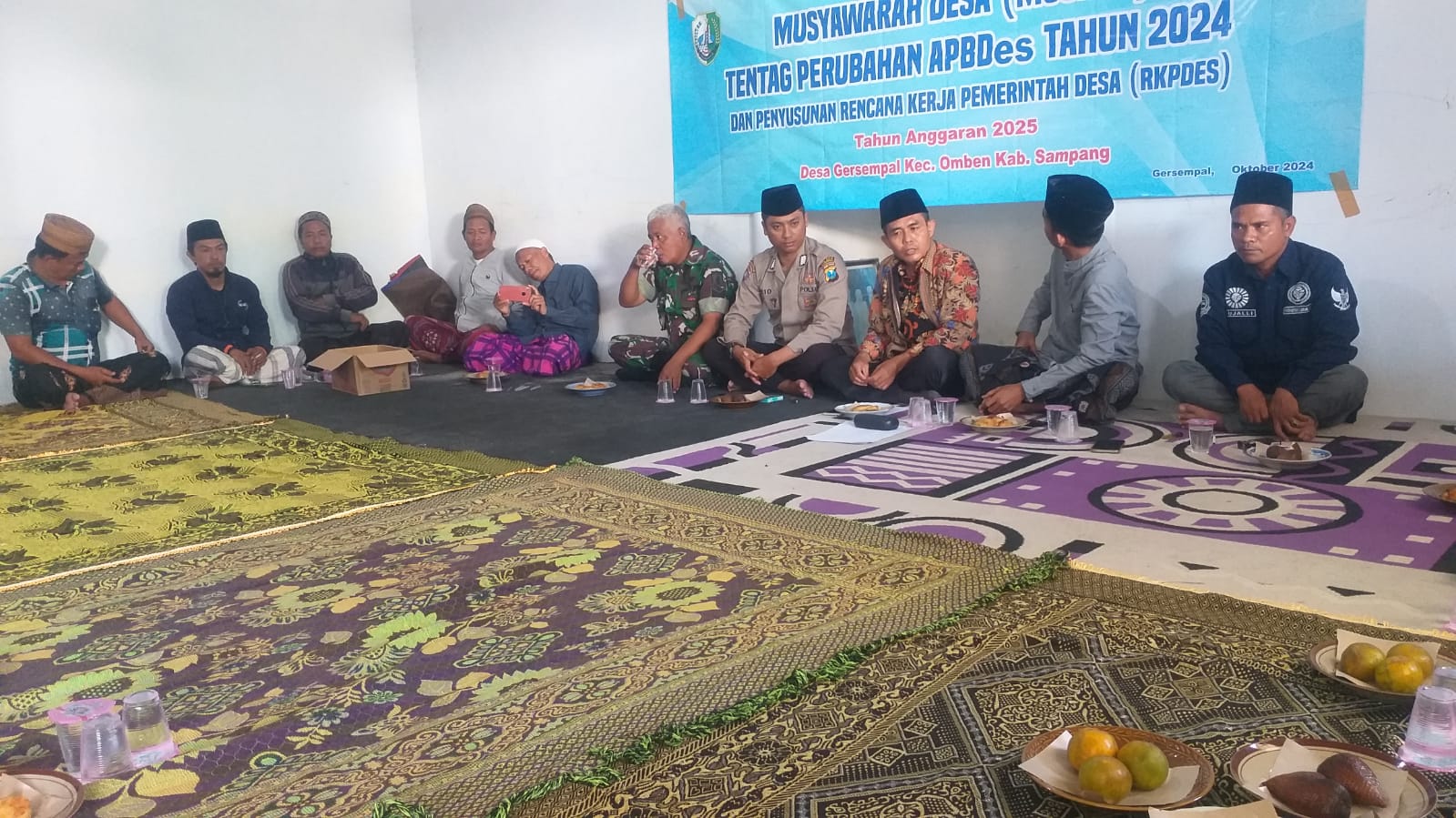 Musyawarah Desa Gersempal: Babinsa Serka Zainudin Ajak Masyarakat Berperan Aktif