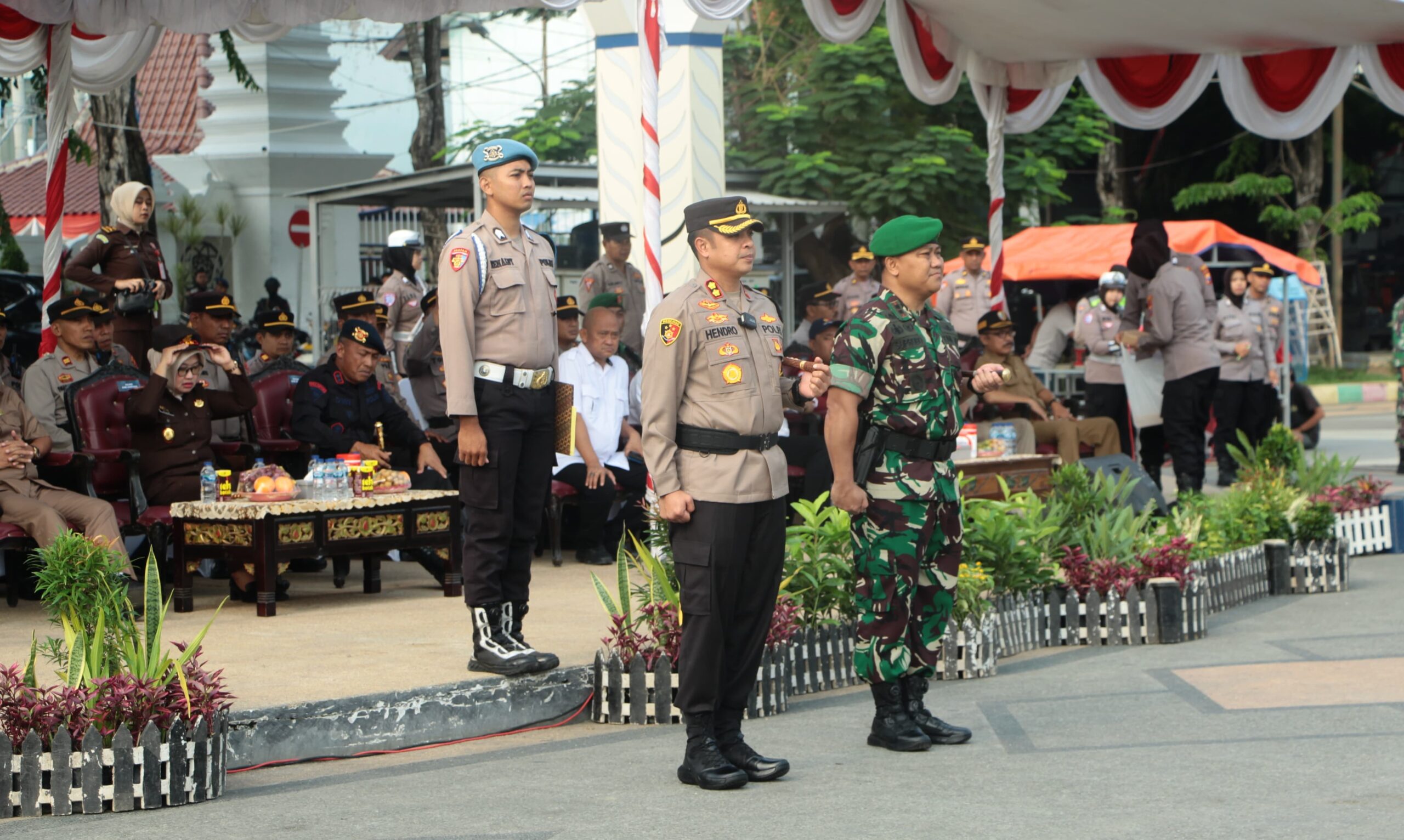 Apel Gelar Pergeseran Pasukan Siapkan Pengamanan Maksimal di TPS dengan Patroli Skala Besar