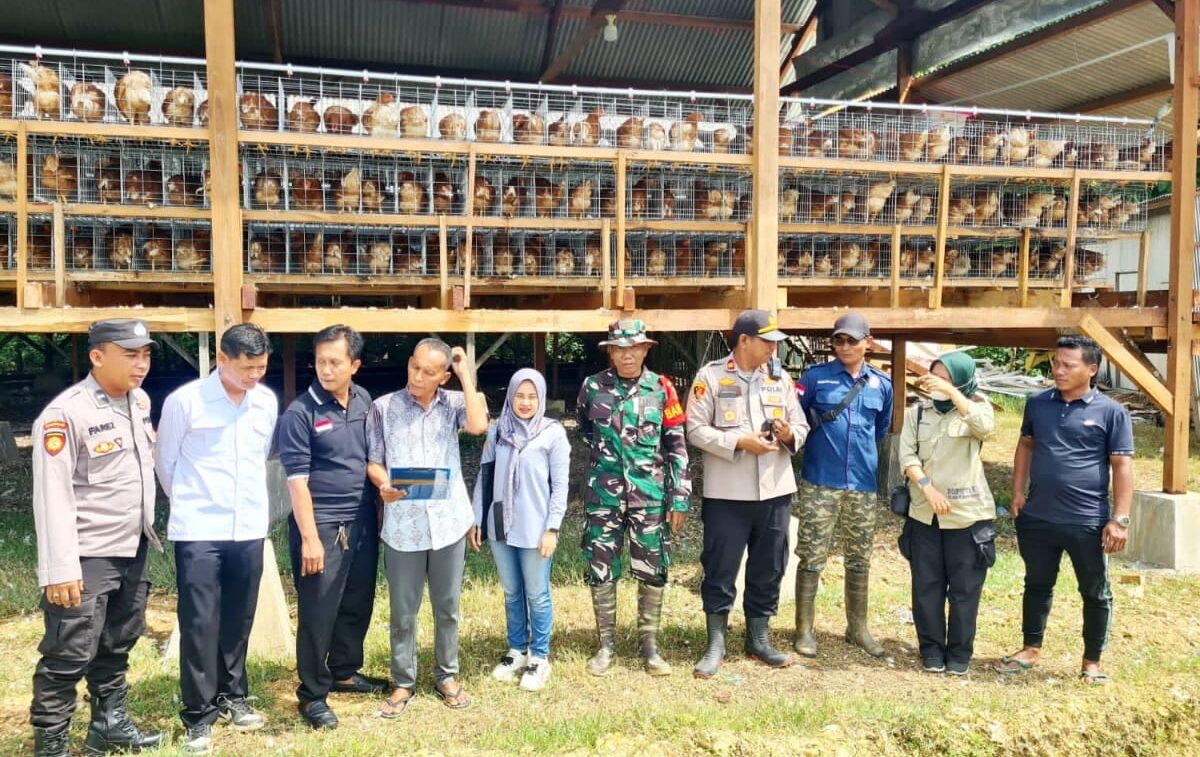 Kolaborasi TNI-Polri dan BPP Kedungdung Bantu Peningkatan Peternakan Lewat Pembagian Bibit Ayam Petelur