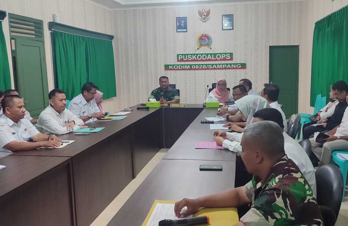 Dandim Sampang Pimpin Rapat Persiapan TMMD ke-124, Sinergi TNI dan OPD Bangun Infrastruktur Desa