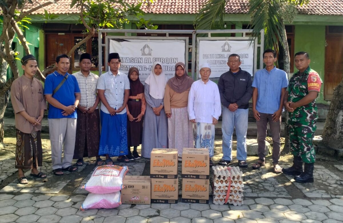 Hangatnya Kepedulian di Gunung Sekar: Babinsa Sampang Tebar Kasih untuk Anak Yatim