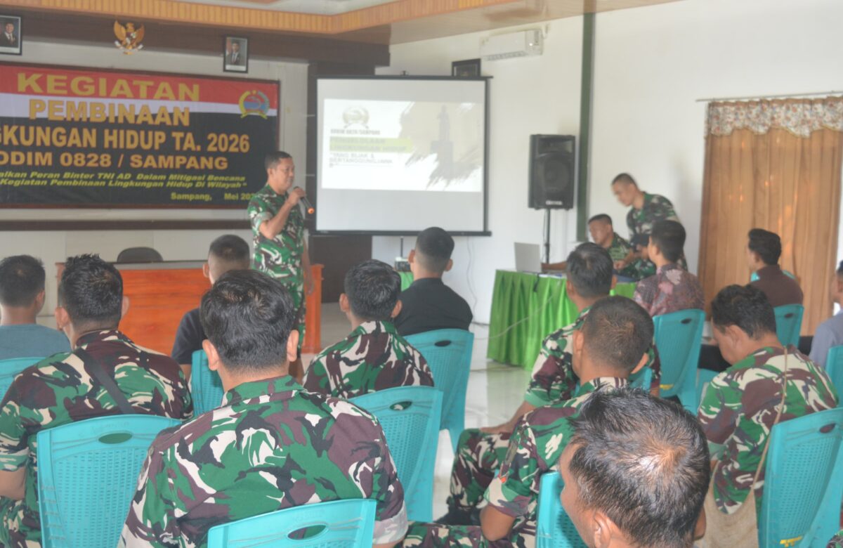 Kodim Sampang Ajak Semua Pihak Peduli Lingkungan Lewat Sosialisasi Pembinaan Lingkungan Hidup