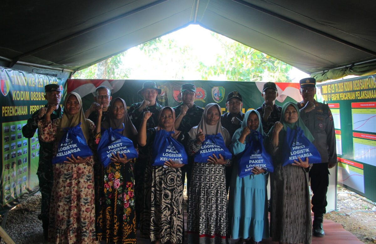Sentuhan Kepedulian di Panyepen, Tim Wasev TMMD Sampang Tebar Kasih untuk Fakir Miskin dan Anak Yatim