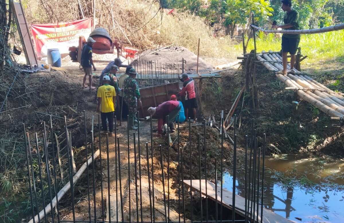 Jembatan Garuda, Ikhtiar Bersama TNI dan Warga Mempermudah Mobilitas dan Distribusi Hasil Pertanian