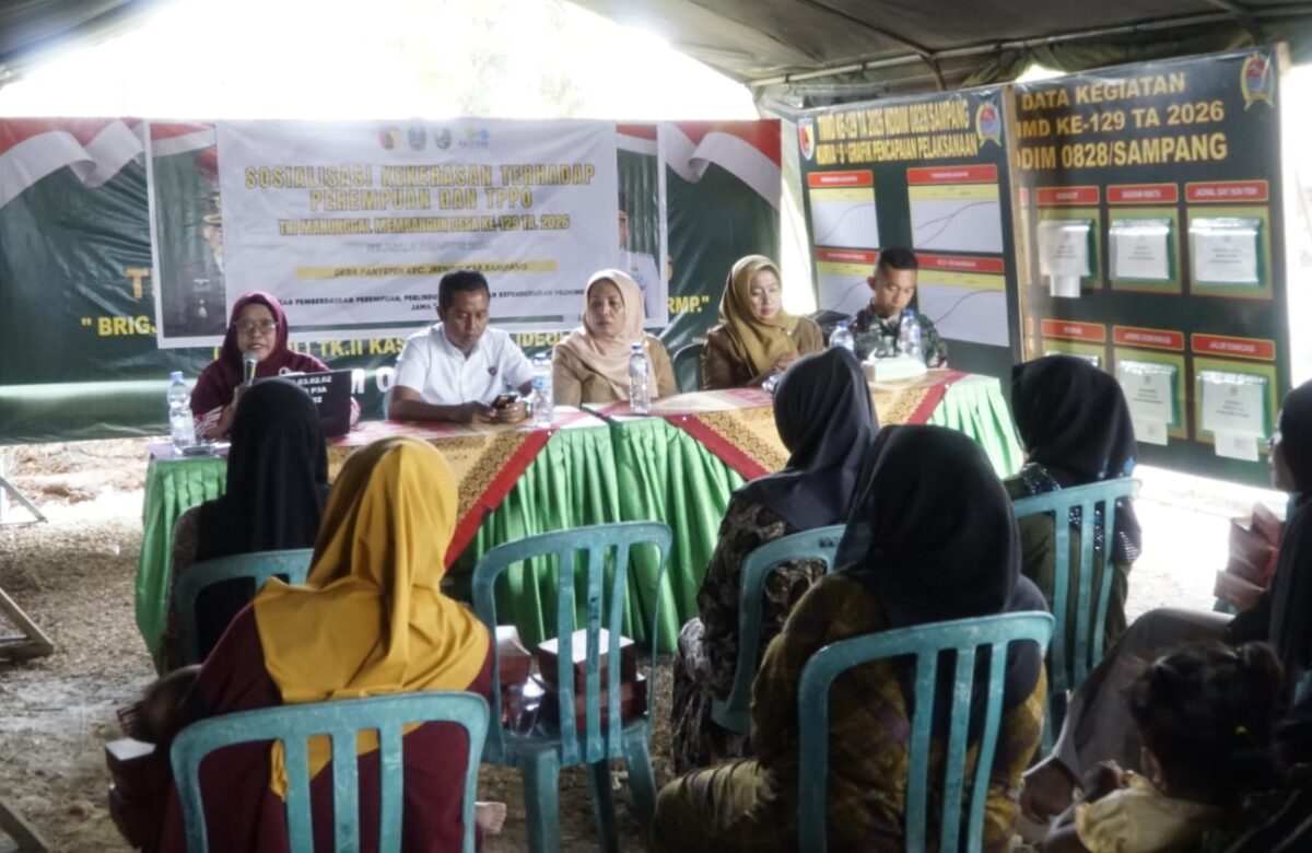 TMMD Sampang Bangun Kepedulian, Warga Panyepen Dibekali Ilmu Melindungi Perempuan dan Anak