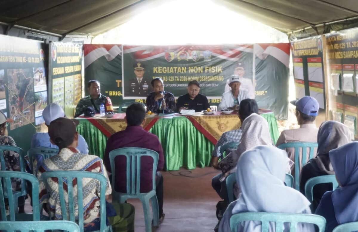TMMD Hadirkan Kepastian Hak Tanah, Warga Panyepen Antusias Ikuti Sosialisasi PTSL Elektronik