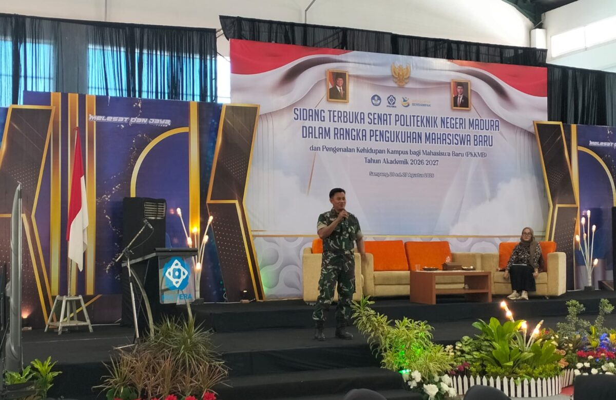 Kodim Sampang Bekali 800 Mahasiswa Baru Poltera Dengan Wawasan Kewilayahan