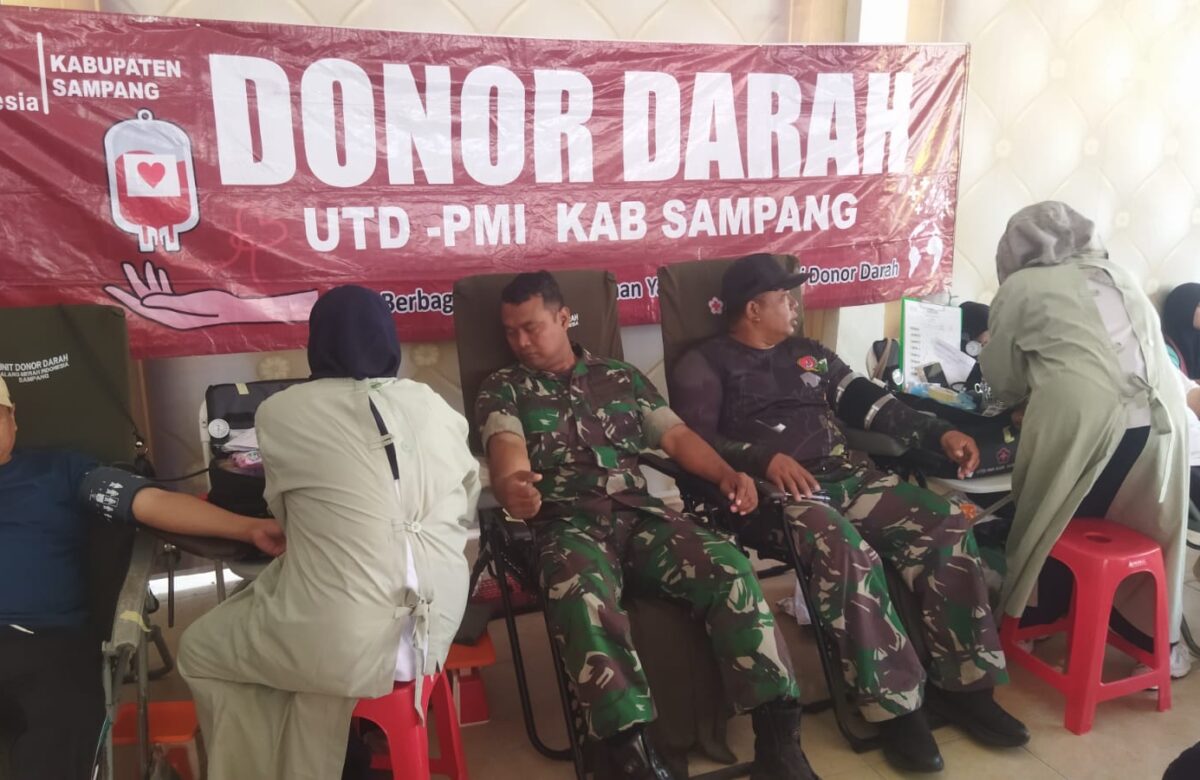 Setetes Darah, Sejuta Harapan: Babinsa Torjun Hadir dalam Aksi Donor Darah