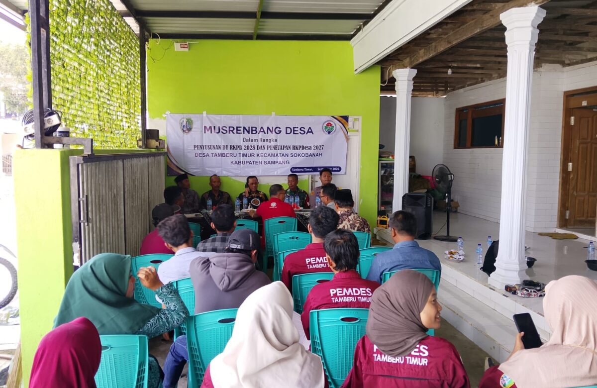 Babinsa Hadir di Tengah Warga, Kawal Musrenbangdes Tamberu Timur untuk Kemajuan Desa